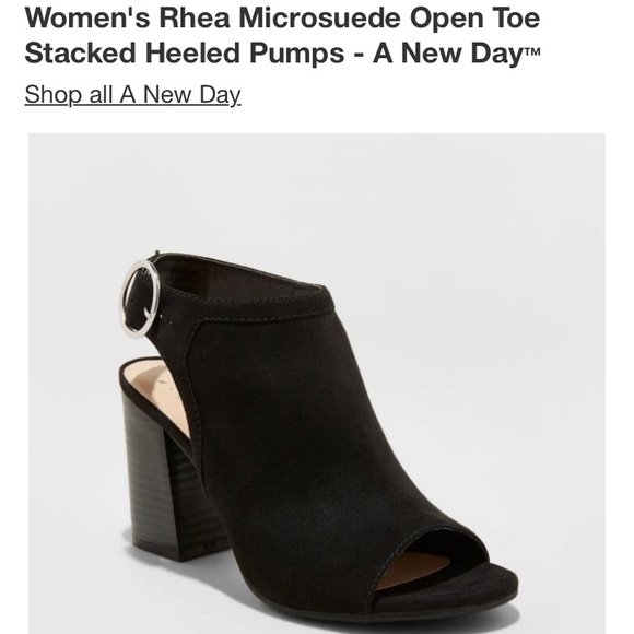 A New Day - Open Toe Heeled Pumps - 10 - Picture 2 of 12